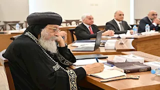 البابا تواضروس يلتقي عددًا من ممثلي المعاهد الكنسية بأكاديمية مارمرقس -(صور)