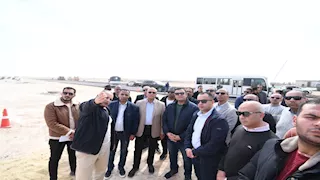 وزير الإسكان يتفقد الحي اللاتيني وخزانات التكديس الجنوبية للمياه بالعلمين الجديدة