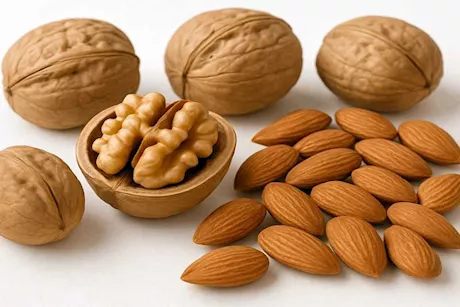 اللوز مقابل الجوز- أيهما أفضل على الصحة في الشتاء؟