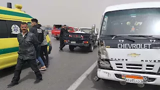 11 مصابًا.. ننشر أسماء ضحايا انقلاب ميكروباص على طريق بنها - شبرا الحر (صور)