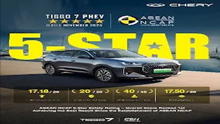 شيري تيجو 7 تحقق العلامة الكاملة في برامج تقييم السلامة الأربعة الكبرى عالميًا