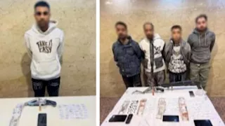 شائعة إطلاق نار تنتهي بالقبض على 5 تجار مخدرات بالخانكة بحوزتهم أسلحة وخرطوش