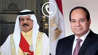 الرئيس السيسي لملك البحرين: مصر تواصل اتصالاتها وتحركاتها لوقف الحرب 