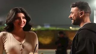 سارة بركة تشارك جمهورها صورًا مع أحمد العوضي من كواليس "علي كلاي"