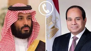الرئيس السيسي يؤكد هاتفيًا لولي العهد السعودي دعم ومساندة مصر الكاملة للمملكة