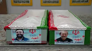 طهران تودع علي لاريجاني في جنازة حاشدة (فيديو)