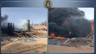 مصدر أمني ينفي شائعة انفجار التجمع ويكشف حقيقة حريق محدود بمول تحت الإنشاء