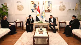 الأنبا أبولو يهنئ محافظ جنوب سيناء بعيد الفطر 