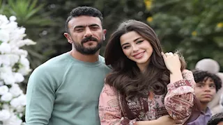 يارا السكري تشارك جمهورها صورًا رومانسية مع أحمد العوضي في كواليس "علي كلاي"