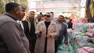 محافظ الوادي الجديد تفتتح معرض مبادرة "أهلاً رمضان" بمركز بلاط 