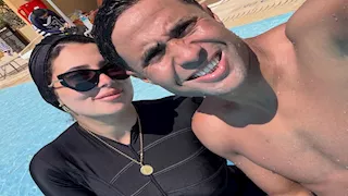 زوجة محمد إبراهيم تنشر 6 صور لهما احتفالا بهذه المناسبة