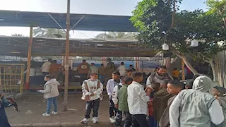 بالصورـ حديقة ناصر بأسيوط تستقبل المحتفلين بالعيد وسط أجواء مميزة