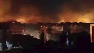 حريق يلتهم مزرعة ماشية في طور سيناء (صور)