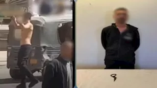 فيديو رعب بالفيوم.."سكران" يروع المارة بالسلاح والشرطة تتحرك