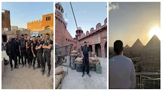 فيديو| كواليس تصوير فيلم فرينش مونتانا في مصر مع السقا