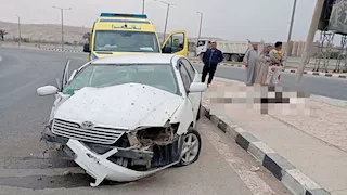 مصرع وإصابة 3 في انقلاب سيارة ملاكي على طريق الهضبة بأسيوط