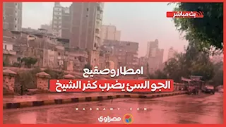 أمطار وصقيع..الجو السيئ يضرب محافظة كفر الشيخ