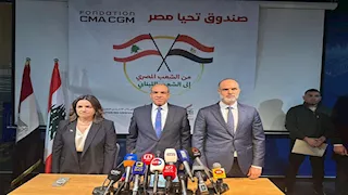 وزير الخارجية يسلم 1000 طن من المساعدات الإغاثية خلال زيارته لبيروت (صور)