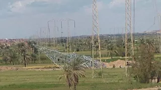 ارتفاع عدد مصابي حادث سقوط برج كهرباء بالفيوم لـ 9 عمال.. تفاصيل الحالة الصحية والتحقيقات