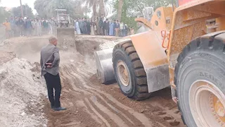  بعد إغلاقه 8 ساعات.. فتح  طريق قريتي العابد وجبل الطير بالمنيا