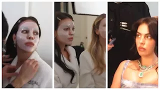 بالصور- جورجينا مع فريق عملها في أحدث ظهور على السوشيال ميديا