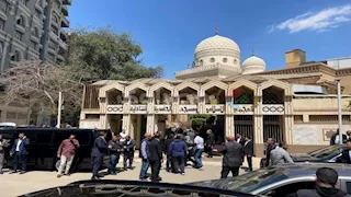 بحضور جمال مبارك.. تشييع جنازة والدة أحمد عز- صور