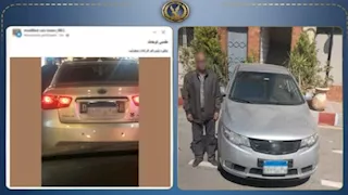 القبض على سائق ملاكي طمس اللوحة الخلفية للسيارة بالبحيرة