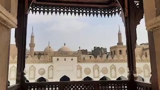 صور | مئذنتا "عبد الرحمن كتخدا" بالجامع الأزهر تحفة بصرية شاهدة على روعة الفن الإسلامي 