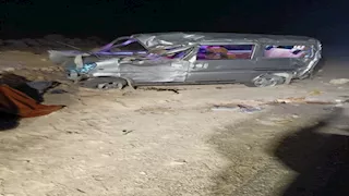  إصابة 4 أشخاص إثر انقلاب سيارة على الطريق الصحراوي الغربي في أسيوط