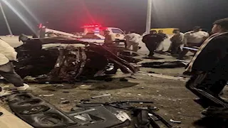 ننشر أسماء ضحايا حادث تصادم 3 سيارات على طريق "مصر–الإسماعيلية" الصحراوي