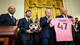 "في حضور  ميسي".. رسالة خاصة من دونالد ترامب بشأن النادي الأهلي