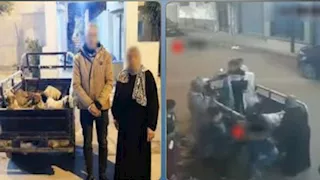 فيديو "جوال الكلاب" يقود لسقوط سيدة وقائد تروسيكل في الإسكندرية