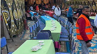 "كل البلد متجمعة".. أكبر إفطار جماعي في المنوفية يحضره 2000 صائم بقرية البرانقة -فيديو وصور