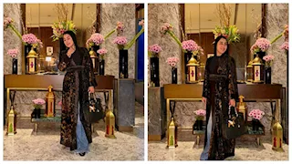 بالحجاب| آيتن عامر تتألق بإطلالة رمضانية (صور)