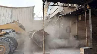 بالصور- محافظ القليوبية يتابع حملة إزالة الإشغالات وتطهير شوارع الخانكة