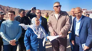 على مساحة 200 فدان.. محافظ جنوب سيناء يتفقد الغابة الشجرية بدهب (صور)