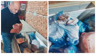 ضبط 6 أطنان لحوم ودهون فاسدة قبل بيعها في الأسواق بالعبور