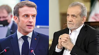 في اتصال مع بزشكيان.. ماكرون يطالب إيران بوقف هجماتها