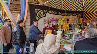 محافظ الشرقية يتفقد معرض أهلاً رمضان بمنيا القمح ويشدد على الالتزام بالأسعار