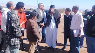 محافظ جنوب سيناء يتفقد تطوير الوحدة المحلية بطابا (صور)