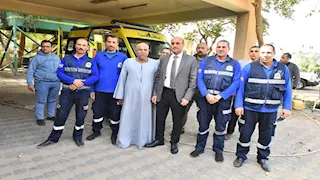 بالصور- محافظ أسيوط في زيارة مفاجئة لتمركز الإسعاف بطريق علوان