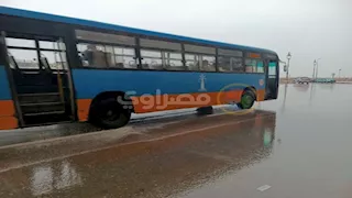 سرعة الرياح 18 كم.. هطول أمطار غزيرة على الإسكندرية- صور