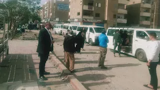 تشغيل الموقف العمومي بمدينة المستقبل بالإسماعيلية بعد إزالة الإشغالات