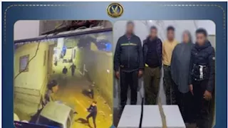 سيدة و4 رجال يهاجمون سائق بعصي خشبية على طريق البحيرة