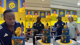 كعكة كأس أفريقيا.. ساديو ماني يحتفل بعيد ميلاده رفقة لاعبي النصر