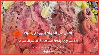 إقبال من المواطنين على شراء الفسيخ والرنجة استعدادًا لشم النسيم