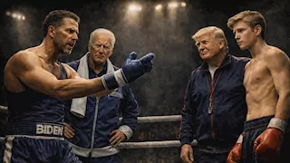 "جاهزون؟".. صراع ترامب وبايدن ينتقل إلى "حلبة المصارعة"