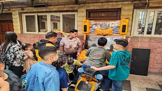 ألعاب إلكترونية وأجواء احتفالية بعيد القيامة في بورسعيد -فيديو وصور