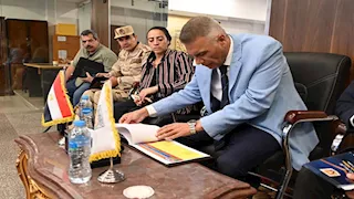 مشروع "صقر 165".. محافظ جنوب سيناء يشهد اصطفاف المعدات 