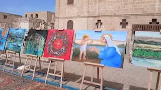 في حضرة دير العذراء.. المنيا تختتم ملتقى جبل الطير الدولي للفنون - صور